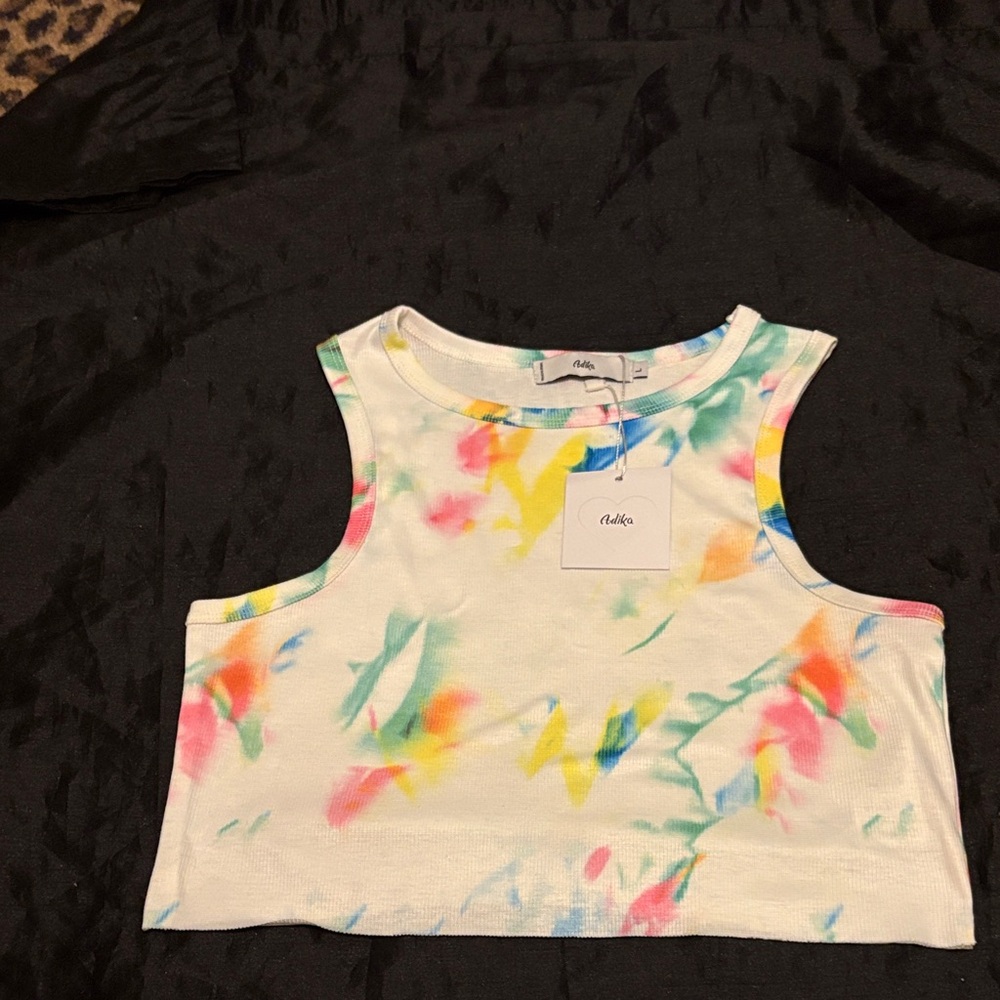 Adika Colorful Abstract Tank Top